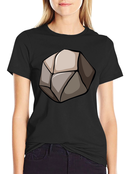 Stone Graphic Black T-Shirt - Unique Design