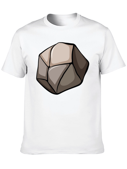 Stone Graphic Black T-Shirt - Unique Design