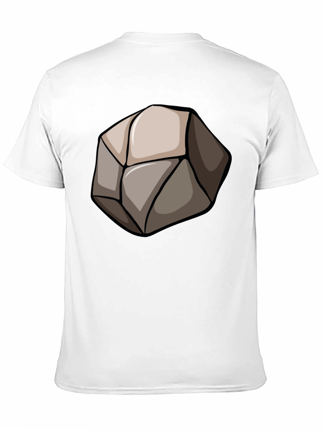 Stone Graphic Black T-Shirt - Unique Design