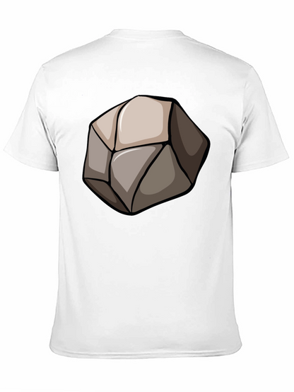 Stone Graphic Black T-Shirt - Unique Design