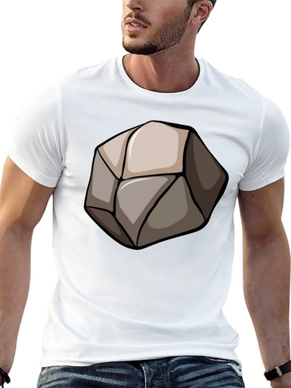 Stone Graphic Black T-Shirt - Unique Design