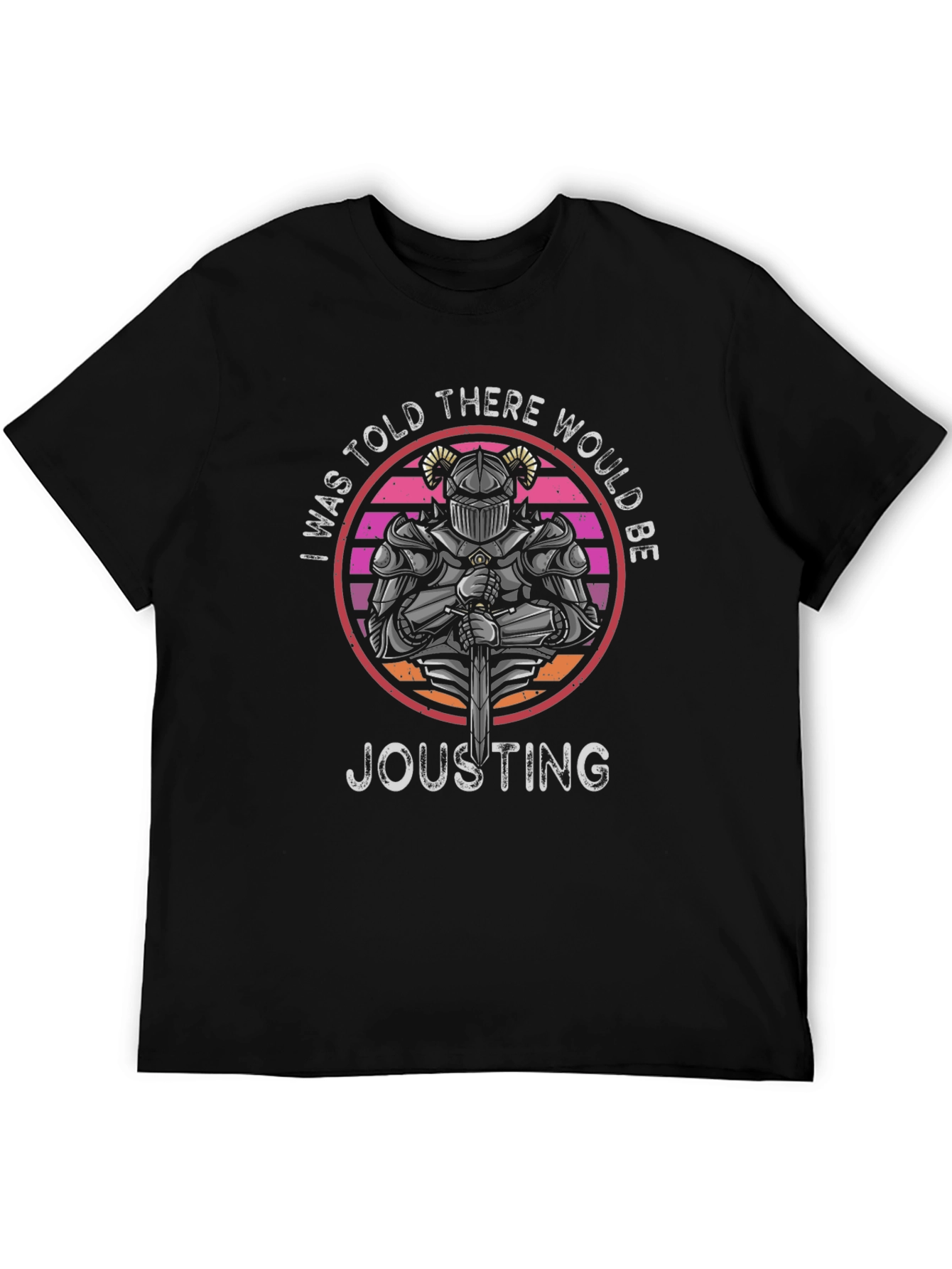Knight Jousting T-Shirt Retro Design
