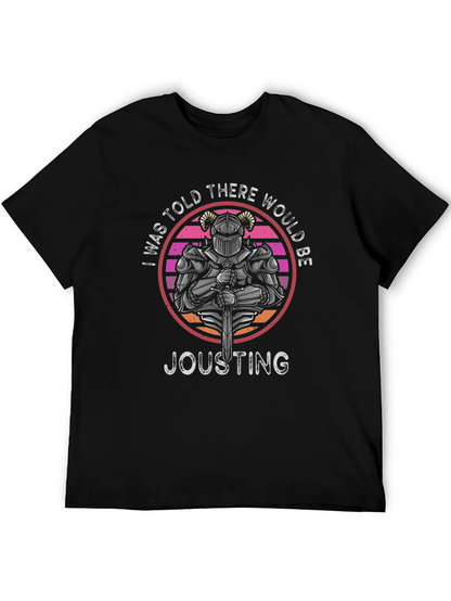 Knight Jousting T-Shirt Retro Design