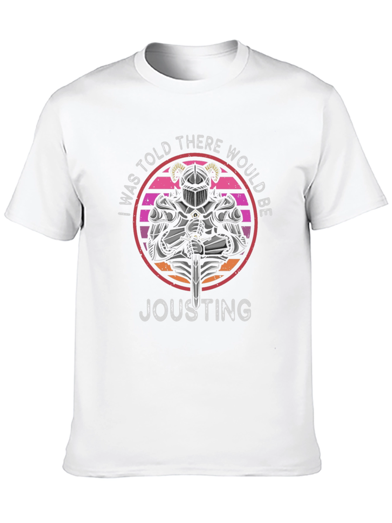 Knight Jousting T-Shirt Retro Design