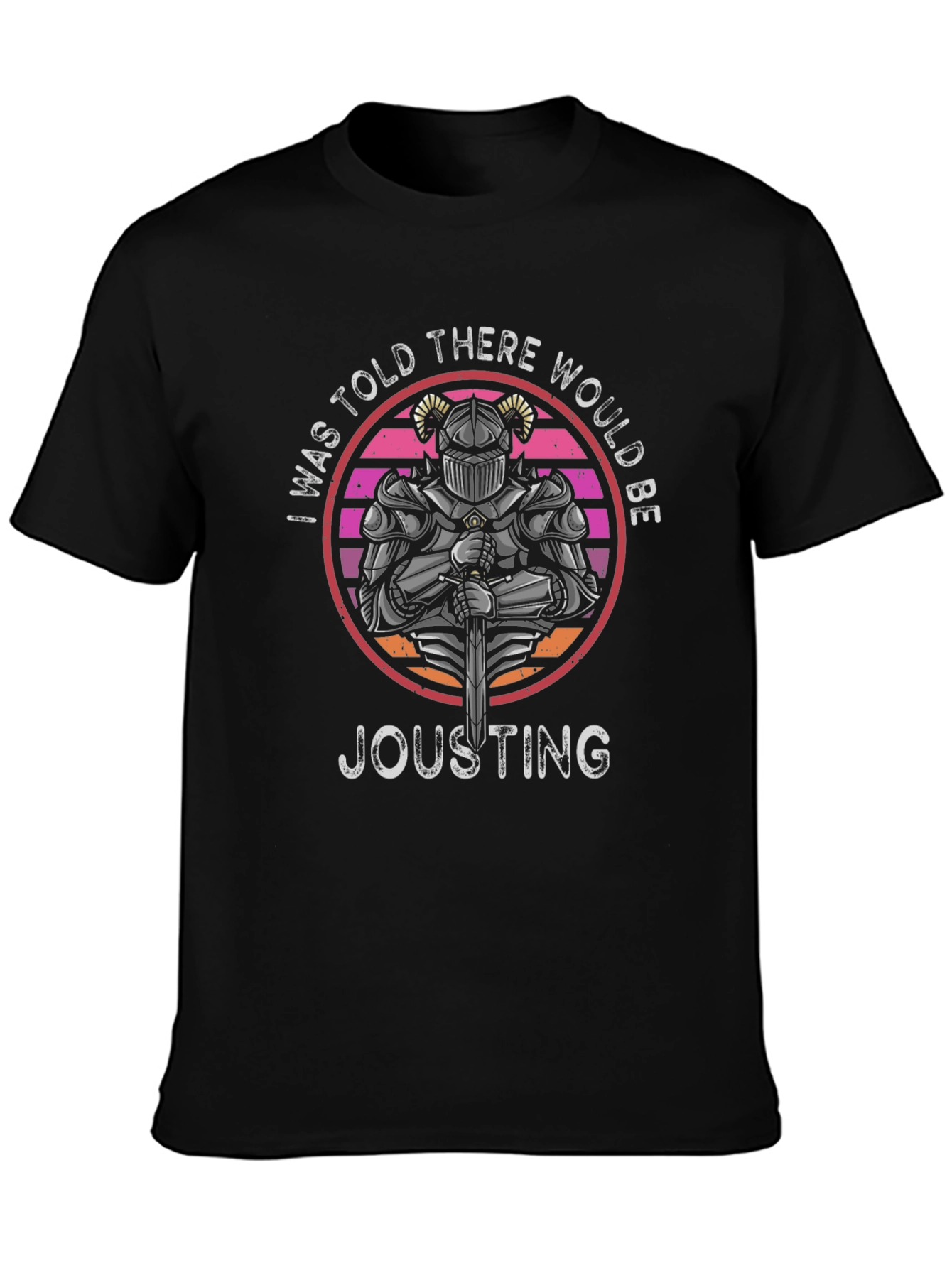 Knight Jousting T-Shirt Retro Design