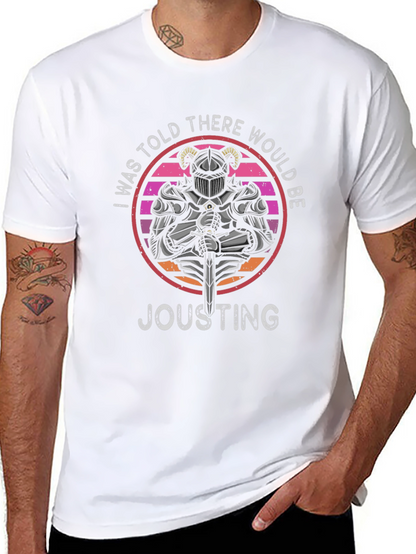 Knight Jousting T-Shirt Retro Design