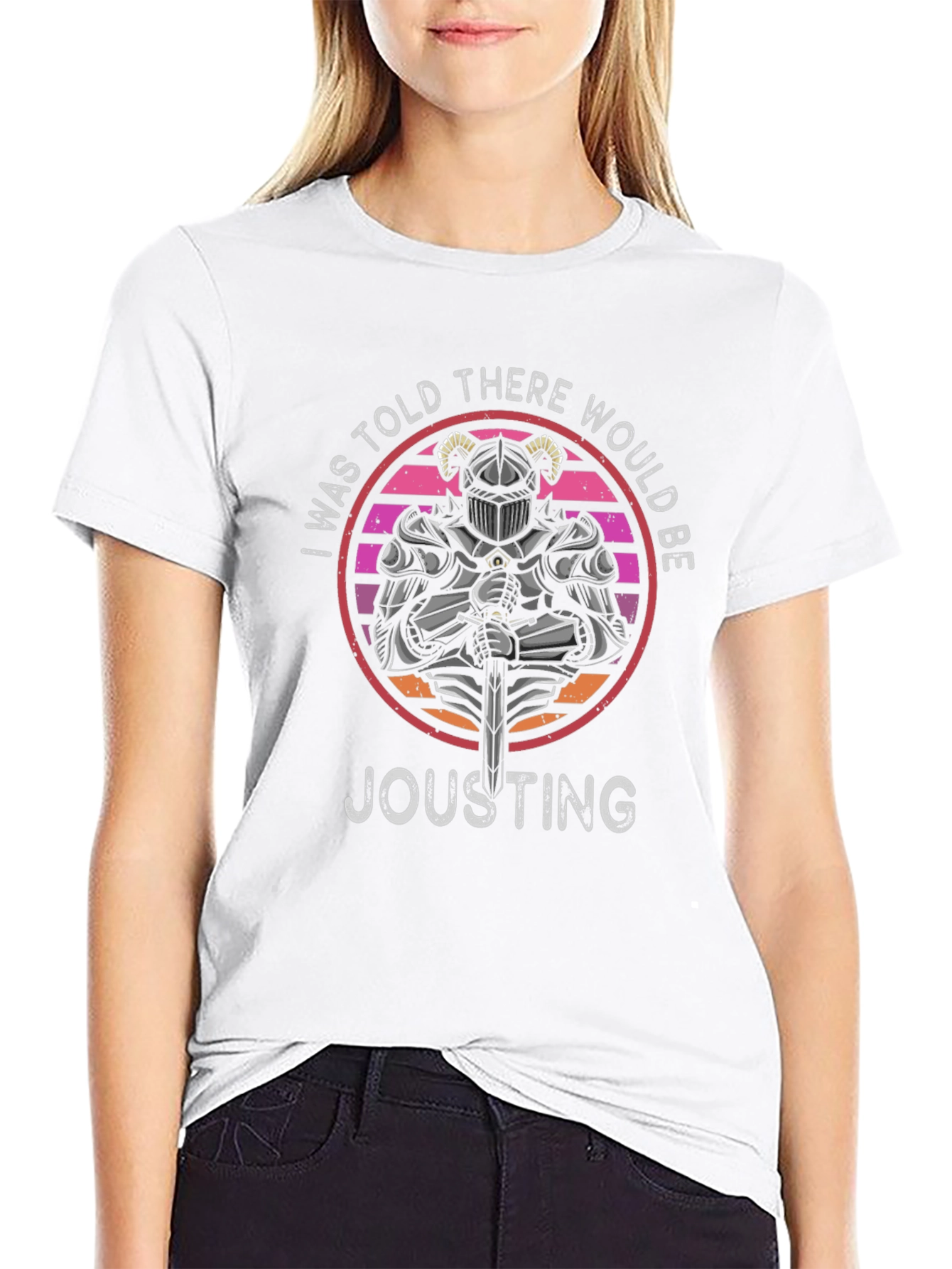 Knight Jousting T-Shirt Retro Design