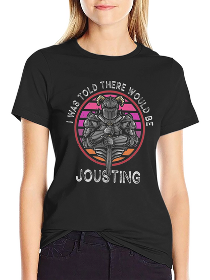 Knight Jousting T-Shirt Retro Design