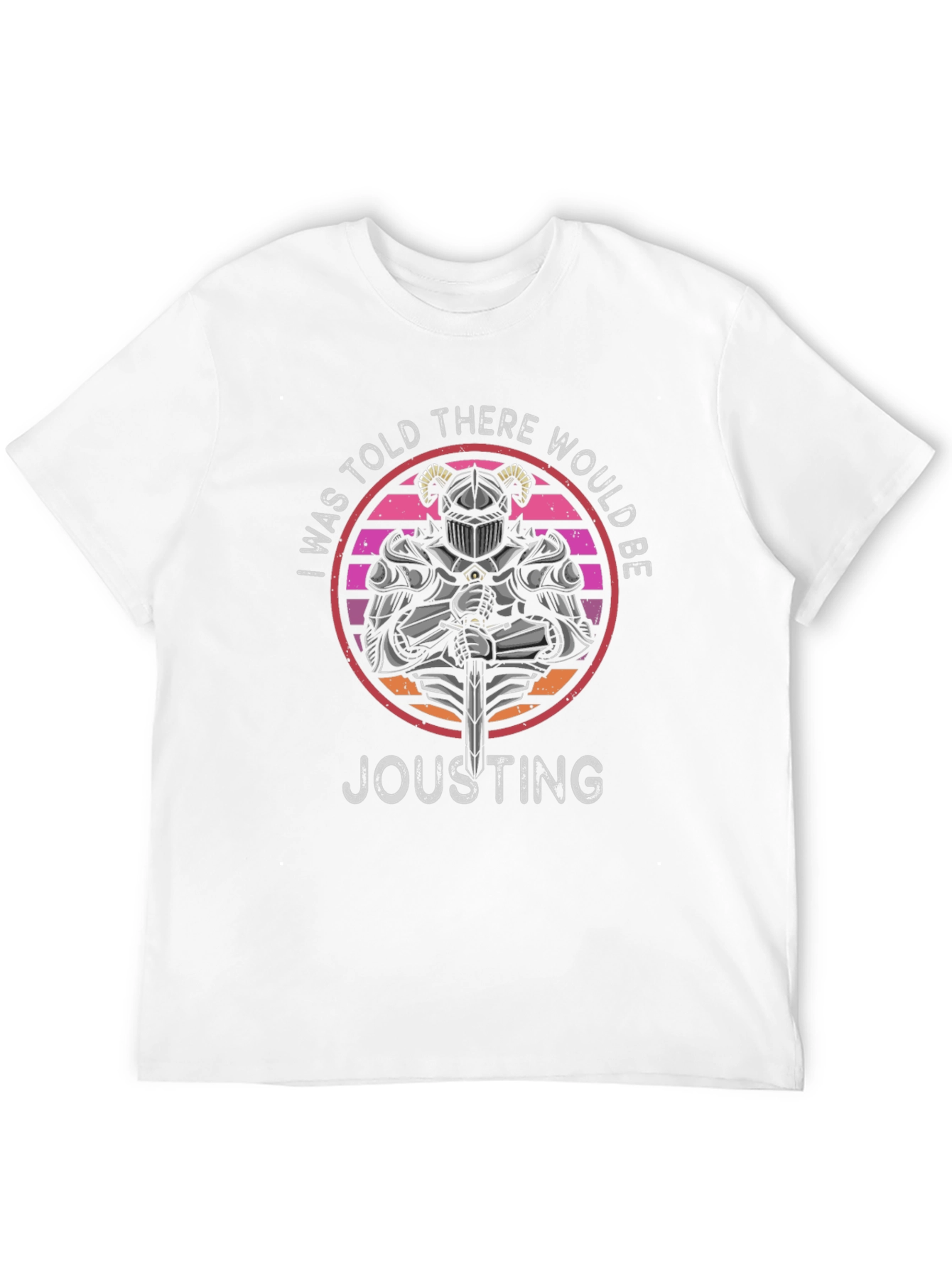 Knight Jousting T-Shirt Retro Design