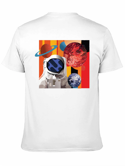 Astronaut Space Graphic Black T-Shirt