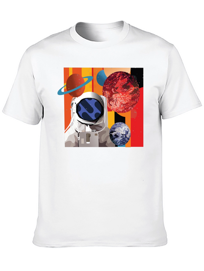 Astronaut Space Graphic Black T-Shirt