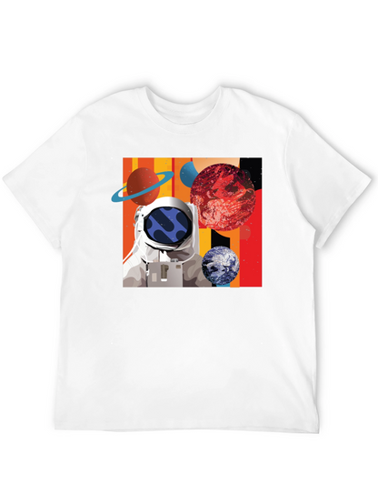 Astronaut Space Graphic Black T-Shirt