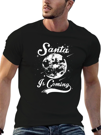 Santa Is Coming Christmas T-Shirt