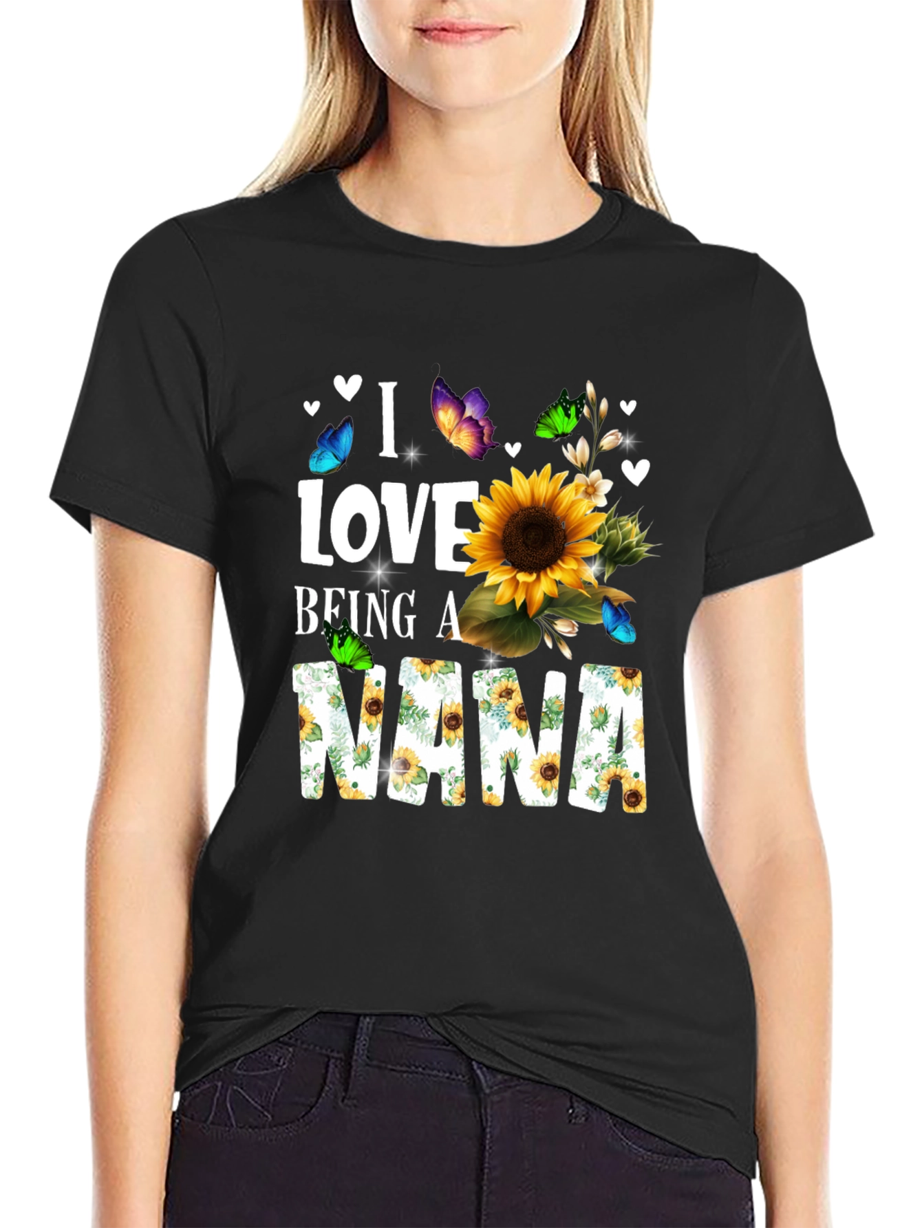 I Love Being a Nana Sunflower T-Shirt