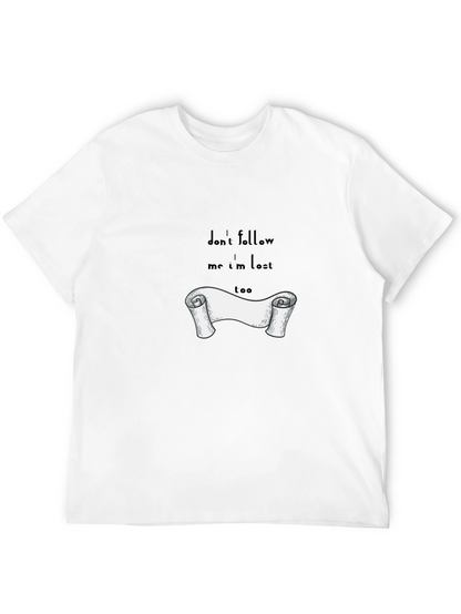 Lost Scroll Graphic T-Shirt - Classic Black Tee