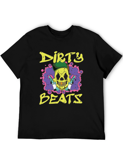 Dirty Beats Skull Graphic T-Shirt