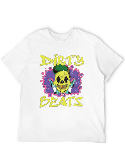 Dirty Beats Skull Graphic T-Shirt