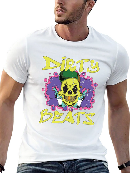 Dirty Beats Skull Graphic T-Shirt