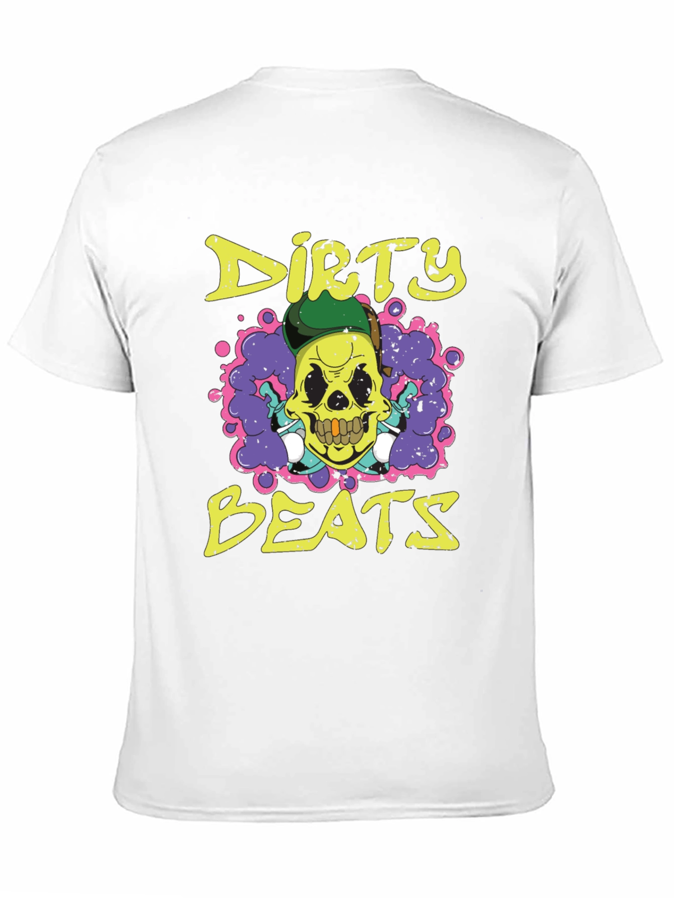 Dirty Beats Skull Graphic T-Shirt