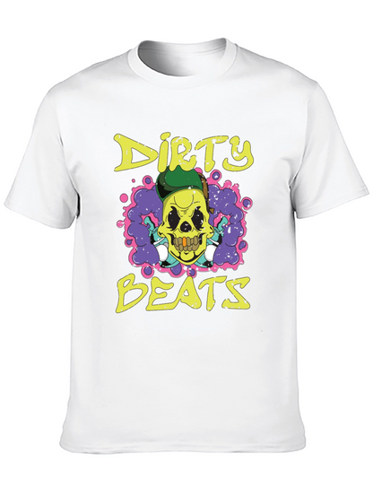 Dirty Beats Skull Graphic T-Shirt