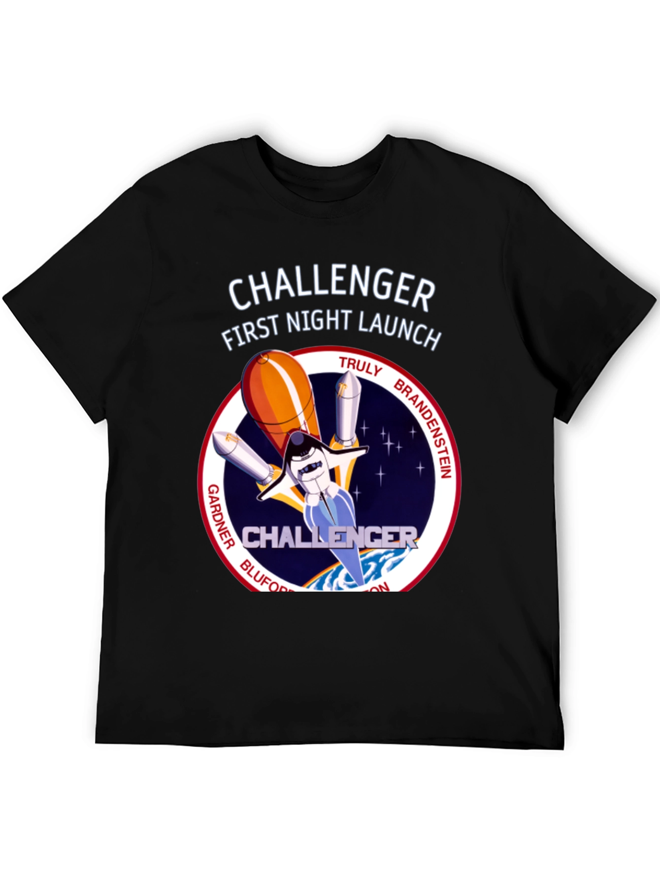 Challenger First Night Launch T-Shirt