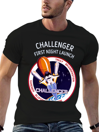 Challenger First Night Launch T-Shirt