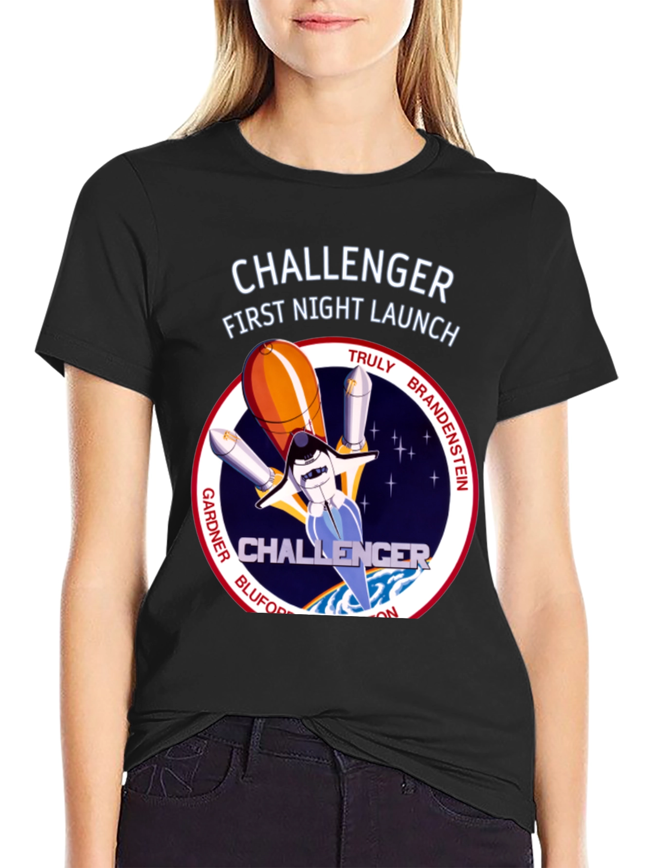 Challenger First Night Launch T-Shirt