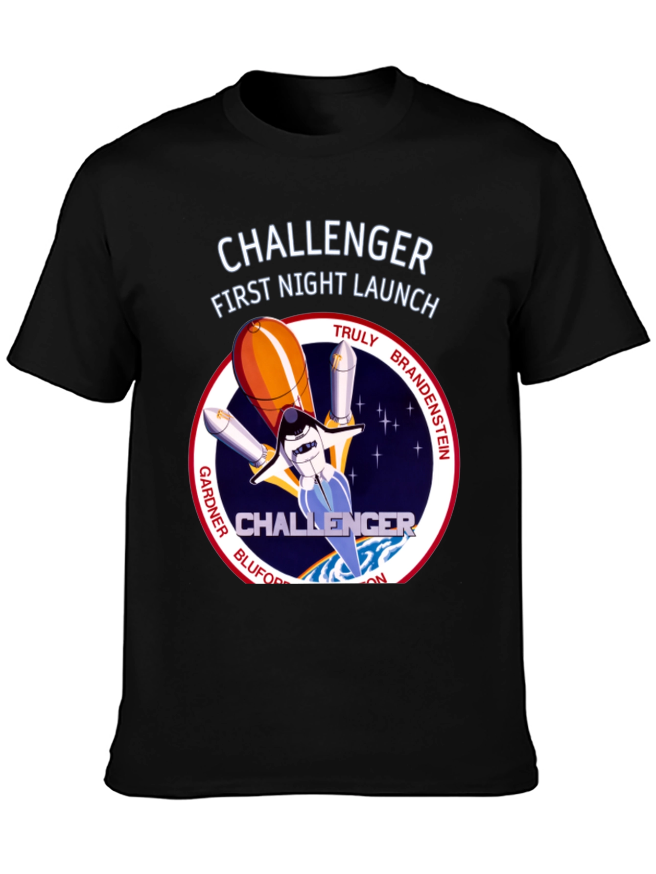 Challenger First Night Launch T-Shirt