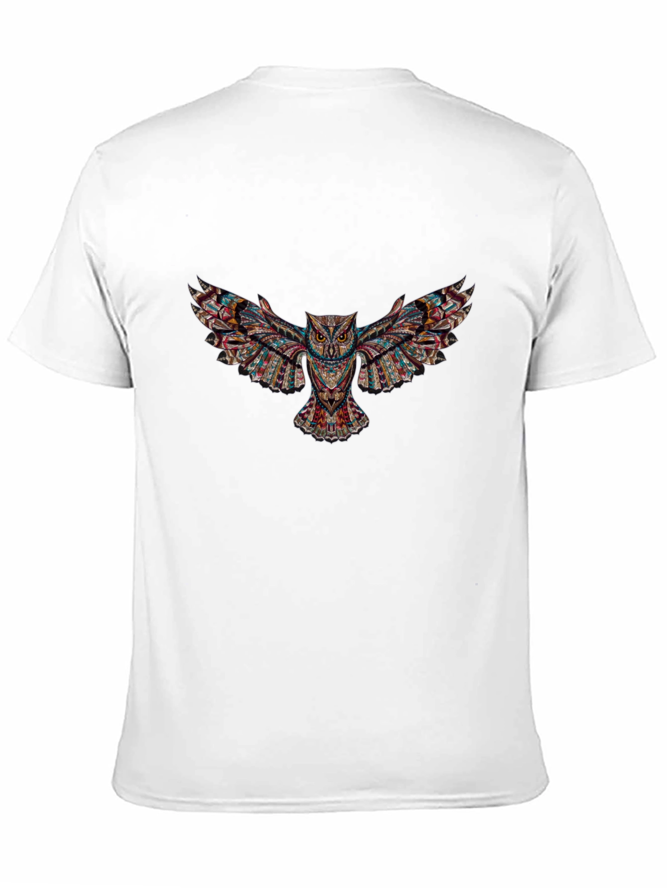 Black T-Shirt with Owl Graphic Design