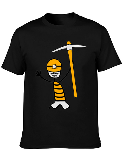 Miner Cartoon Graphic Tee
