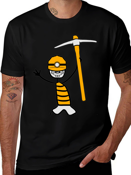 Miner Cartoon Graphic Tee
