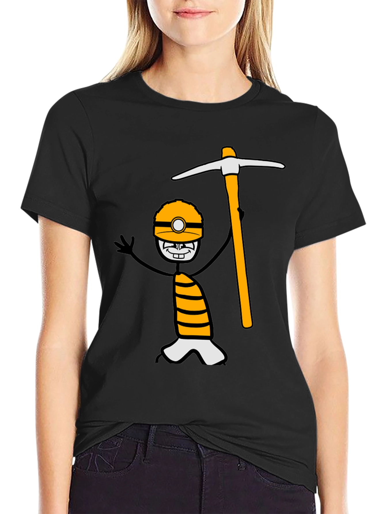 Miner Cartoon Graphic Tee