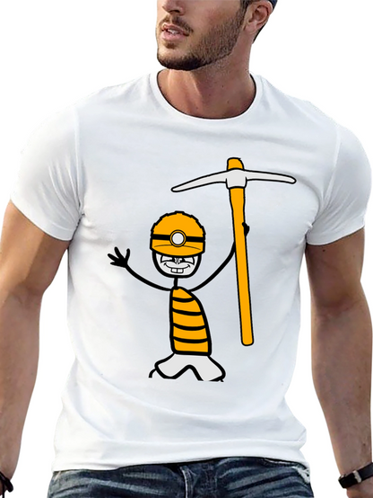 Miner Cartoon Graphic Tee