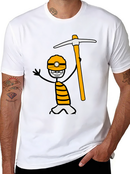 Miner Cartoon Graphic Tee