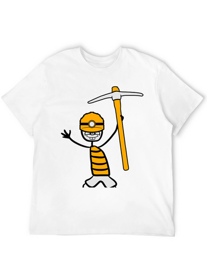 Miner Cartoon Graphic Tee