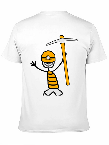 Miner Cartoon Graphic Tee