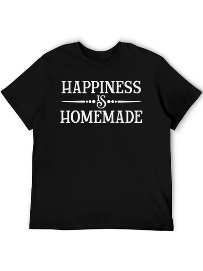 Happiness is Homemade Graphic Tee - Black