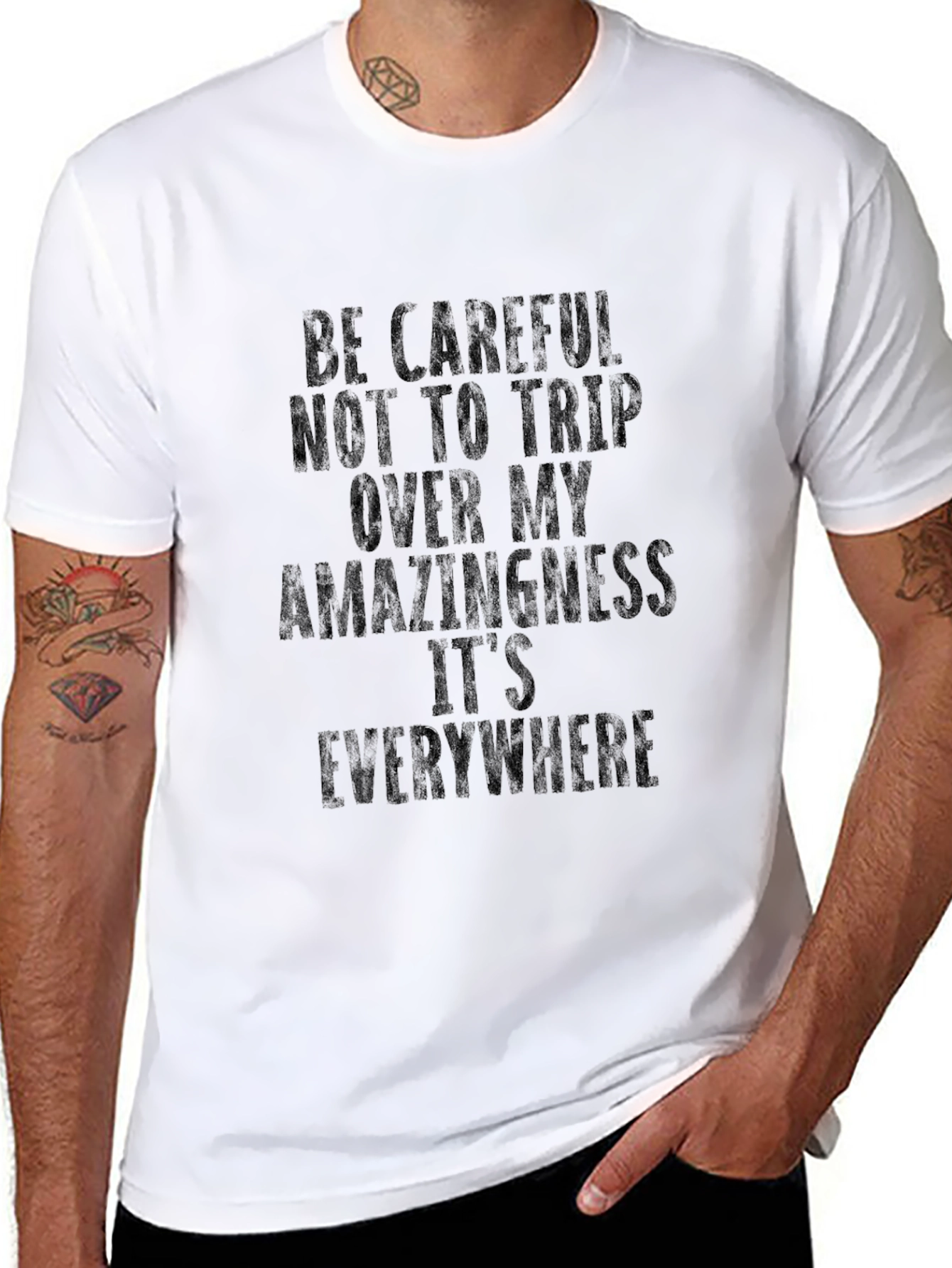 Funny Amazingness Mens Black T-Shirt
