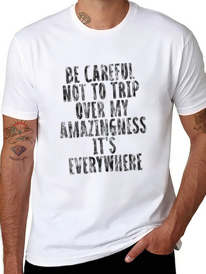 Funny Amazingness Mens Black T-Shirt