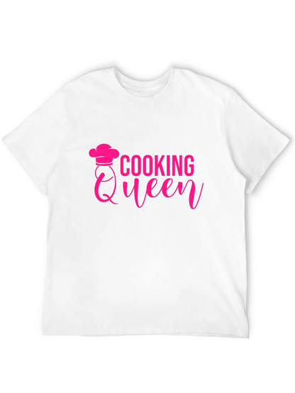Cooking Queen Graphic Tee - Chef Hat Design