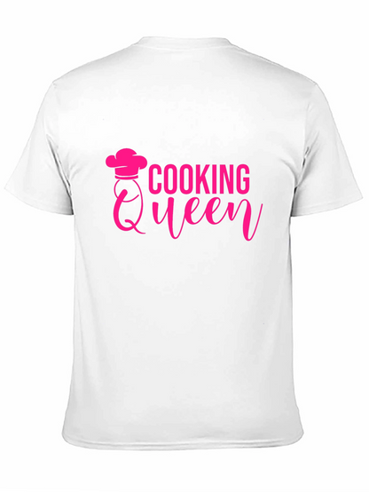 Cooking Queen Graphic Tee - Chef Hat Design