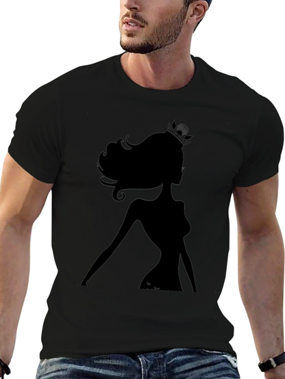 Silhouette Queen Graphic Tee - Black