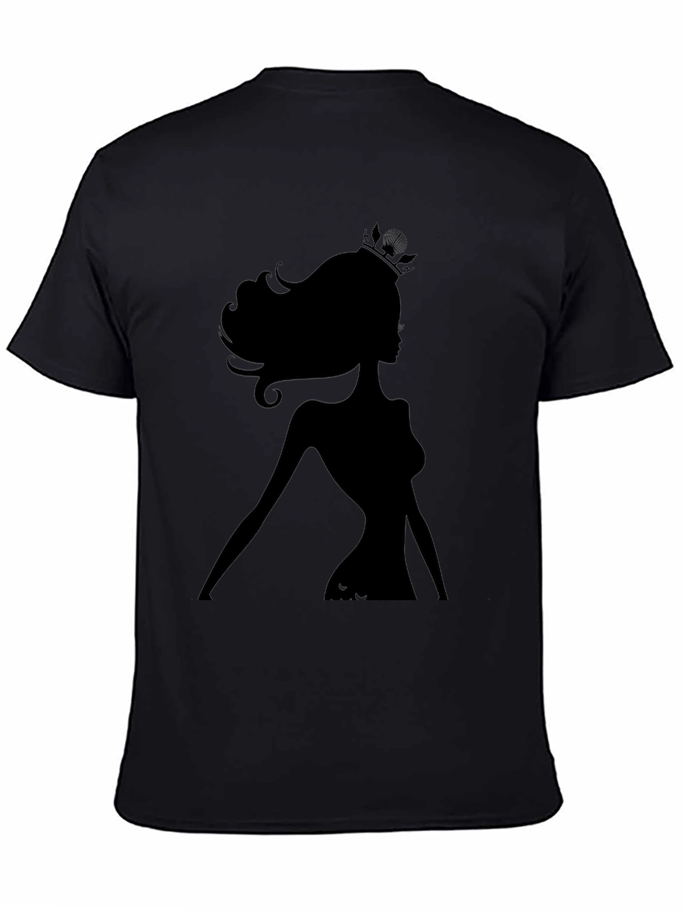 Silhouette Queen Graphic Tee - Black