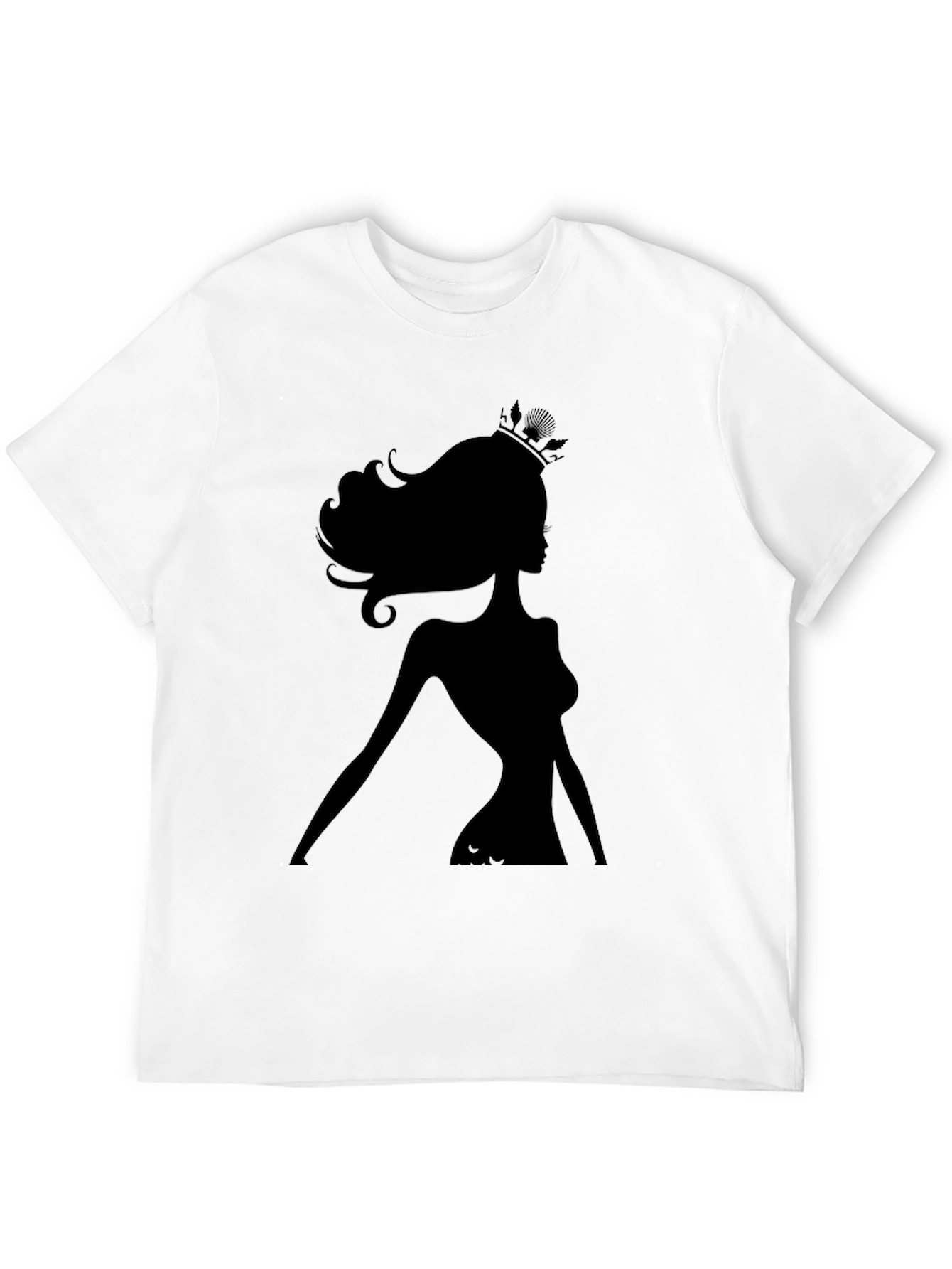 Silhouette Queen Graphic Tee - Black