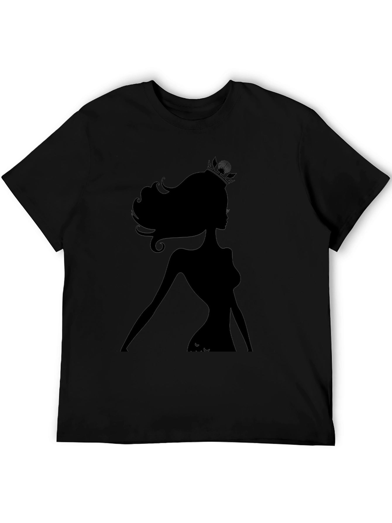 Silhouette Queen Graphic Tee - Black