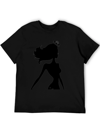 Silhouette Queen Graphic Tee - Black