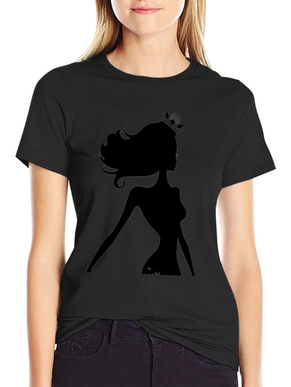 Silhouette Queen Graphic Tee - Black