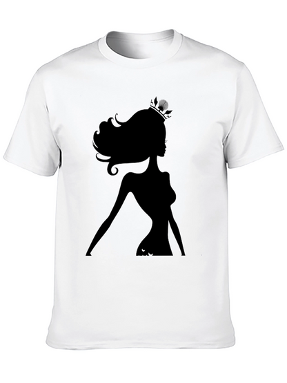 Silhouette Queen Graphic Tee - Black