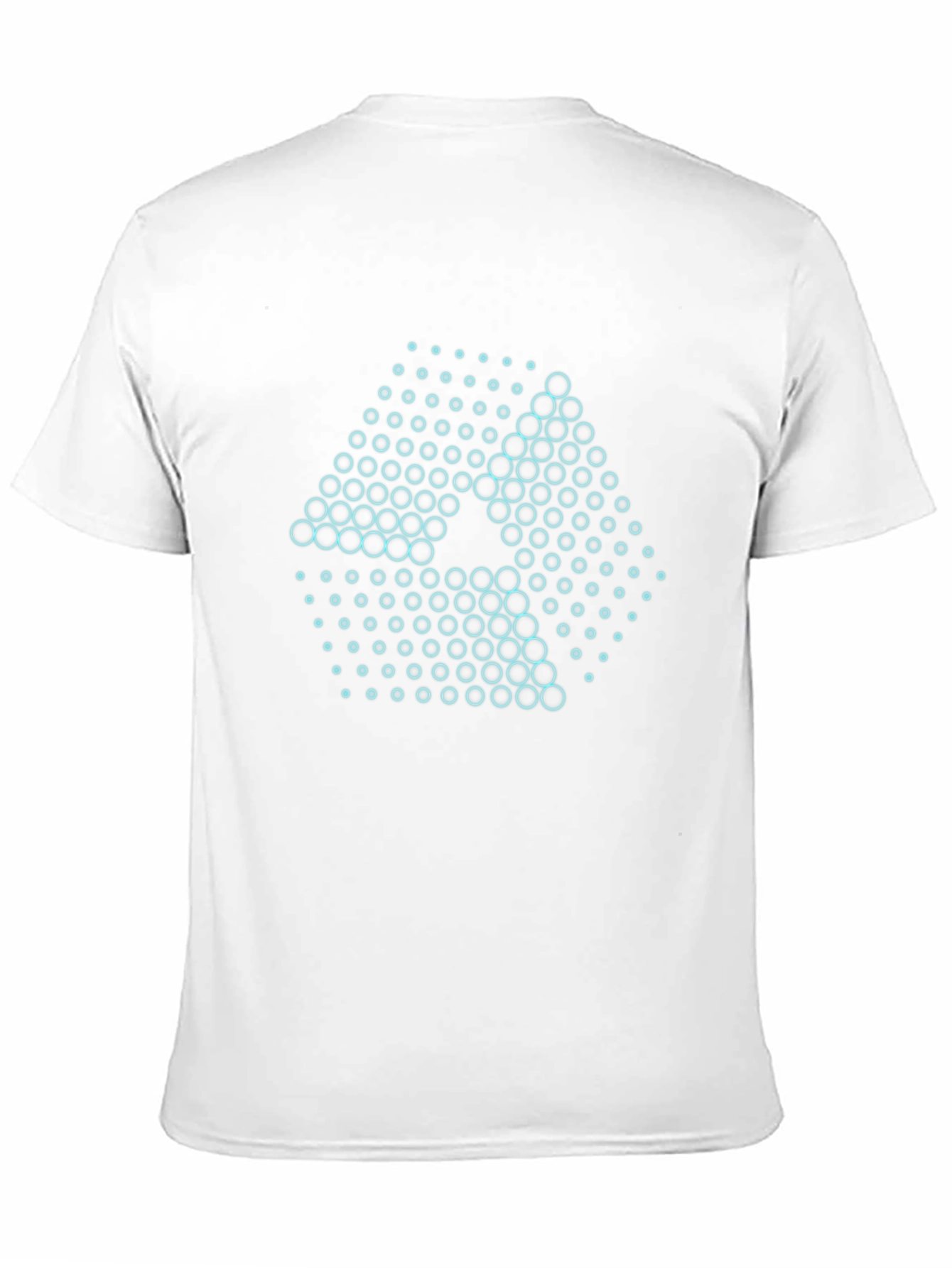 Abstract Circle Pattern T-Shirt - Black