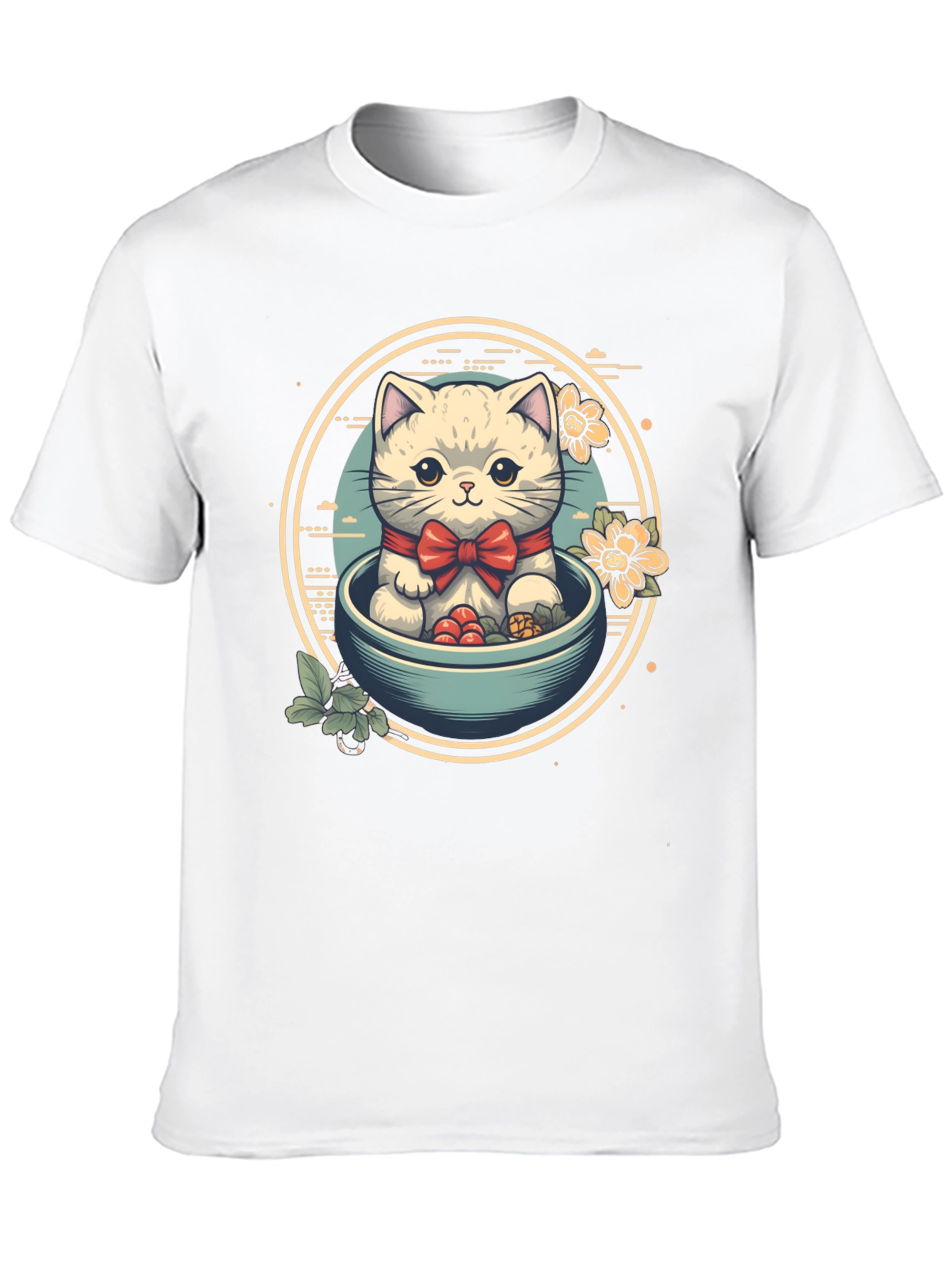 Cute Kitten Bowl T-Shirt